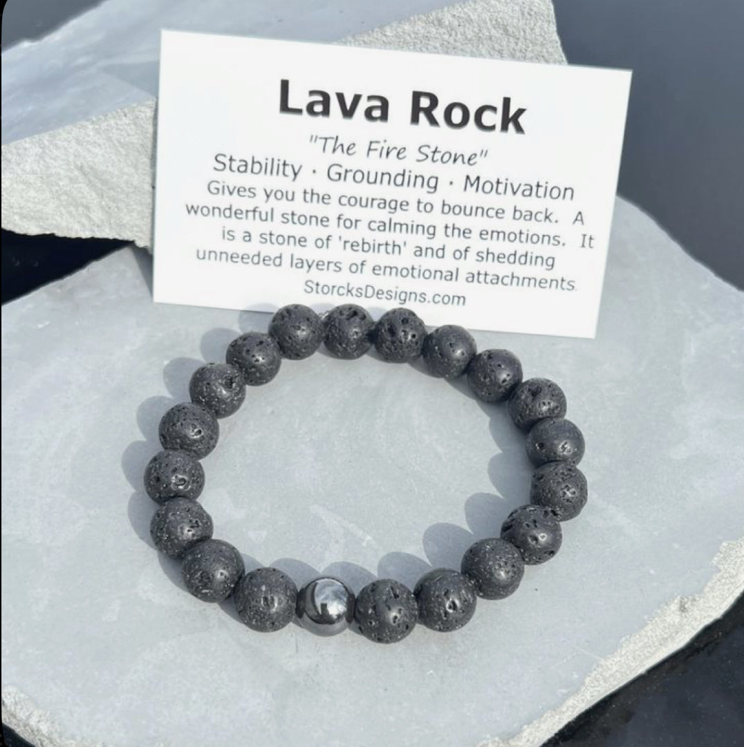 Lava Stone Bracelet – The Stone of Grounding & Energy